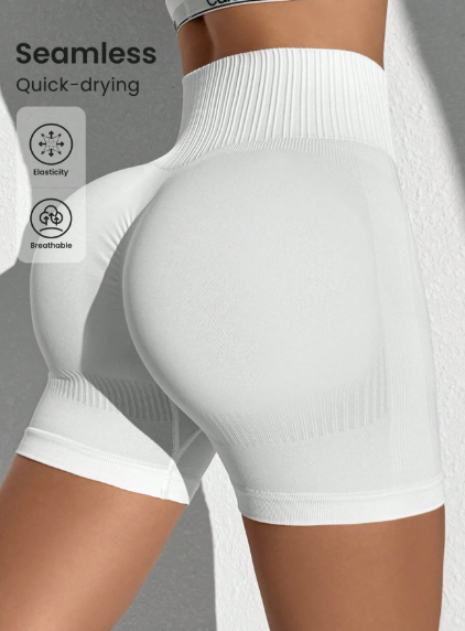 Shorts a la cintura alta y sin costuras