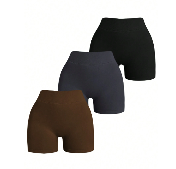 Pantalones cortos con cintura en V sin costuras