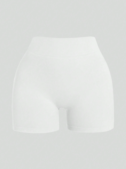 Pantalones cortos con cintura en V sin costuras