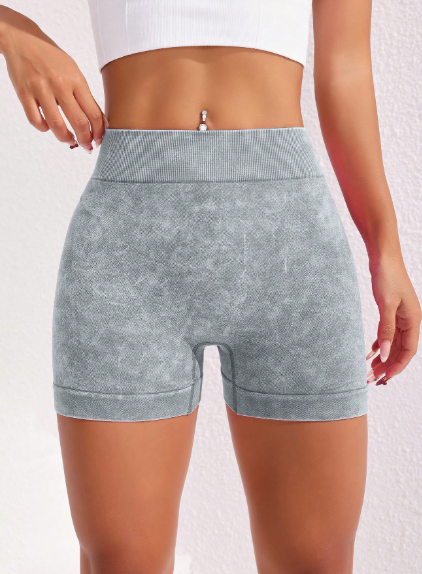 Pantalones cortos con cintura fruncida en la parte trasera