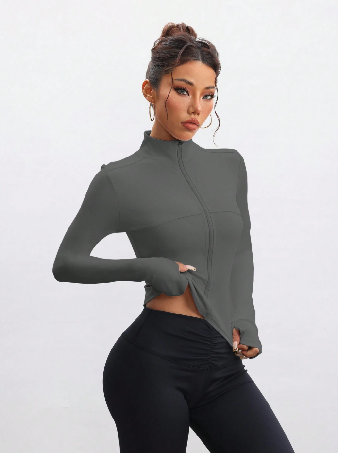 Chaqueta de manga larga con cremallera