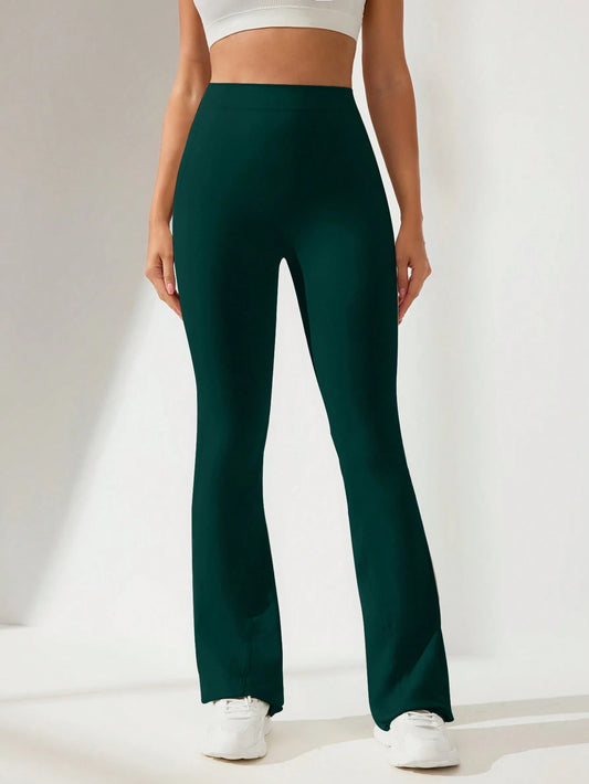 Pantalones deportivos bota campana (verde)