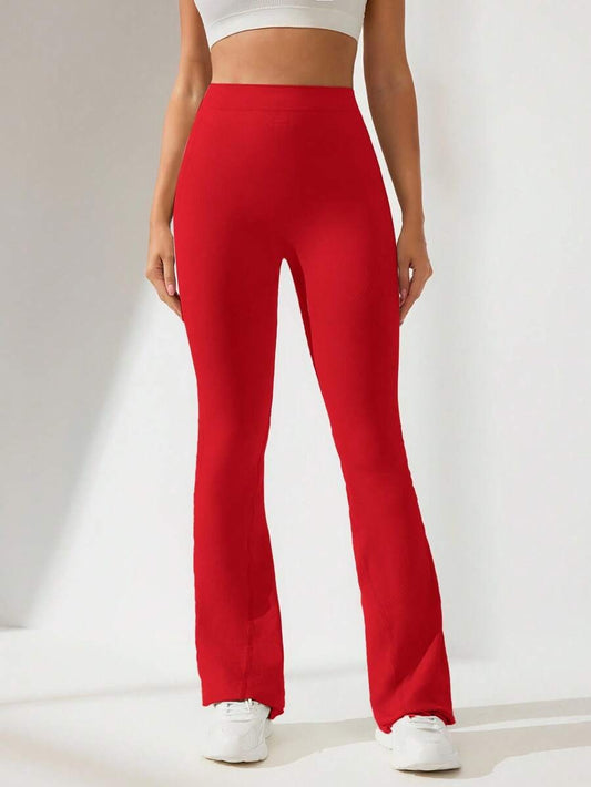 Leggings bota campana (rojo)
