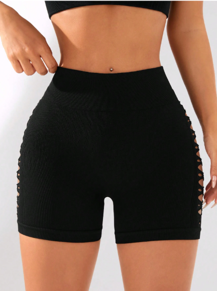 Shorts deportivos con aberturas