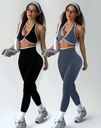 Conjunto con top sin mangas