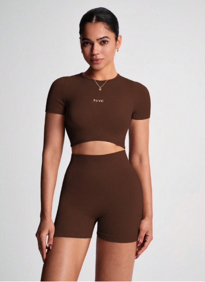 Conjunto con top de manga corta
