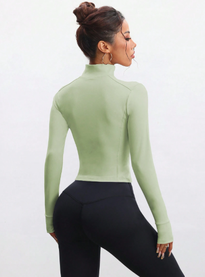 Chaqueta de manga larga con cierre