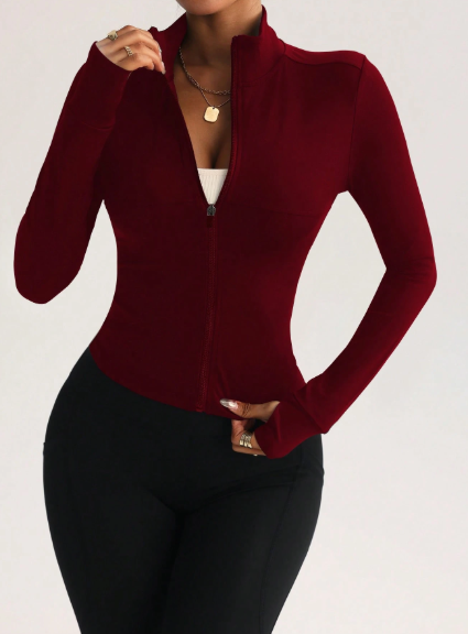 Chaqueta de manga larga con cierre