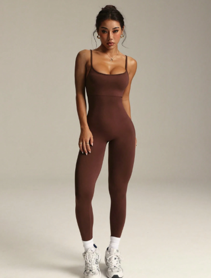 Enterizo largo sin espalda y sin mangas