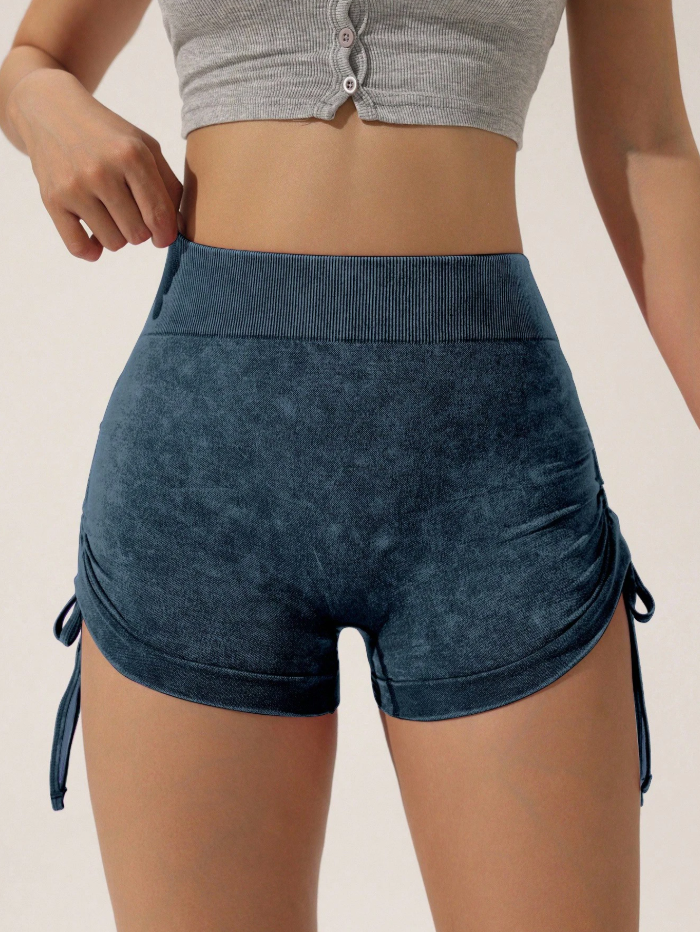 Pantalones cortos con cordón lateral para levanta trasero