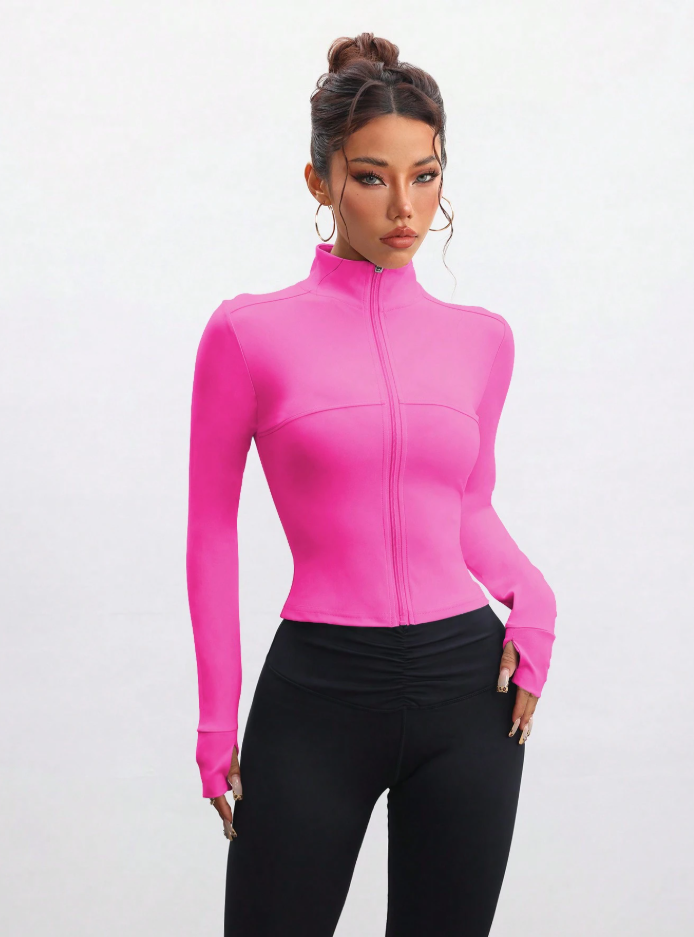 Chaqueta de manga larga con cremallera