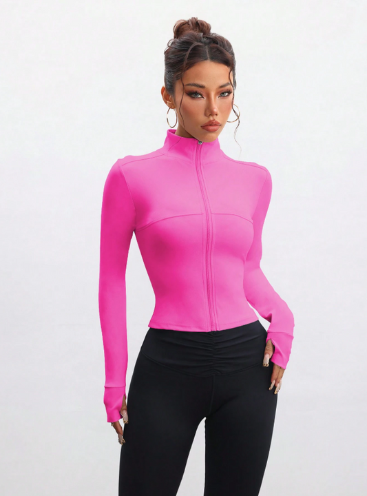 Chaqueta de manga larga con cremallera