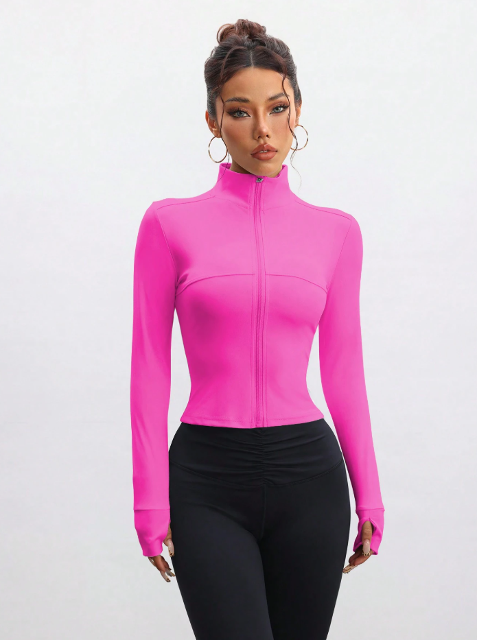 Chaqueta de manga larga con cremallera