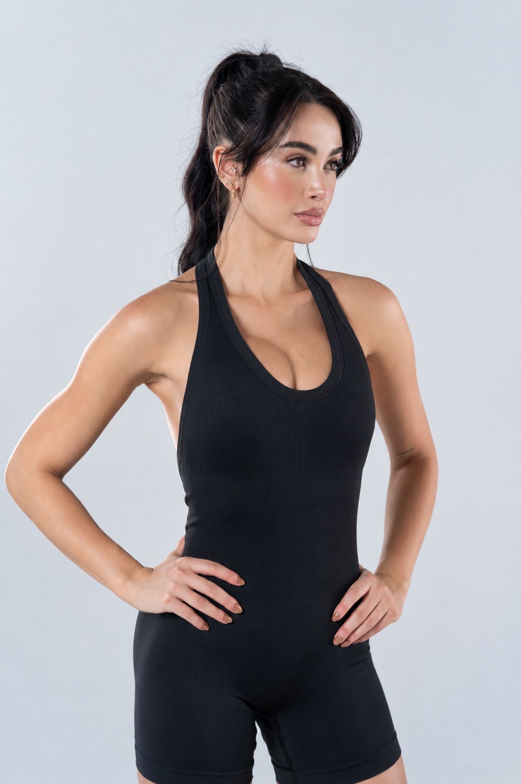 Enterizo Corto Nerea Negro