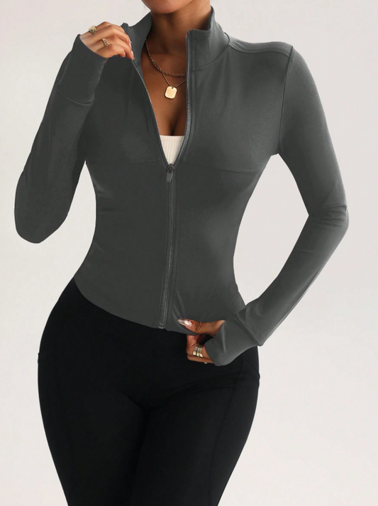 Chaqueta de manga larga con cremallera