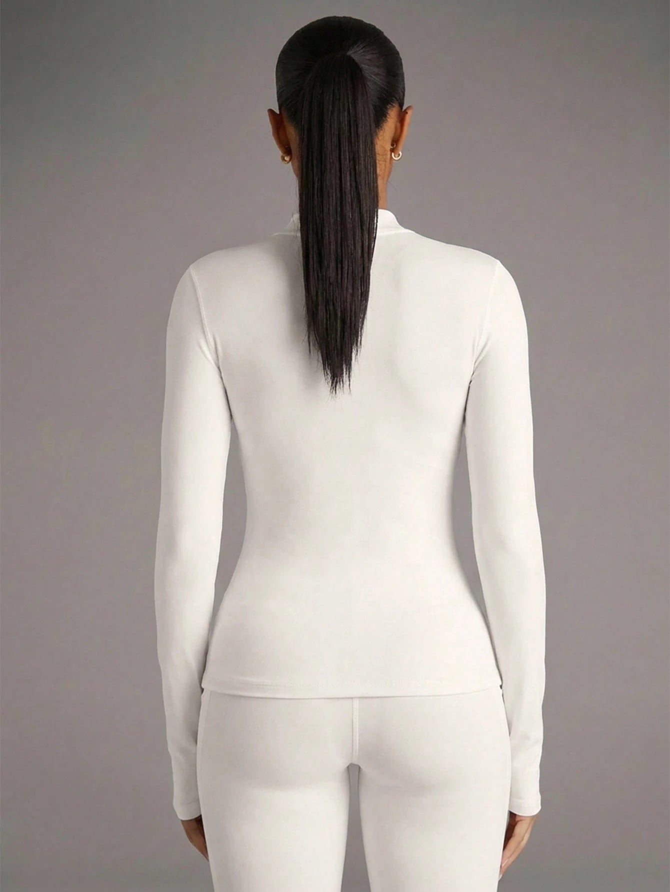 Chaqueta De Manga Larga Con Cremallera