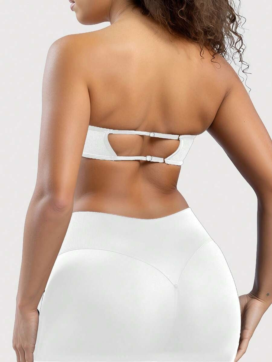 Sujetador sin espalda strapless blanco