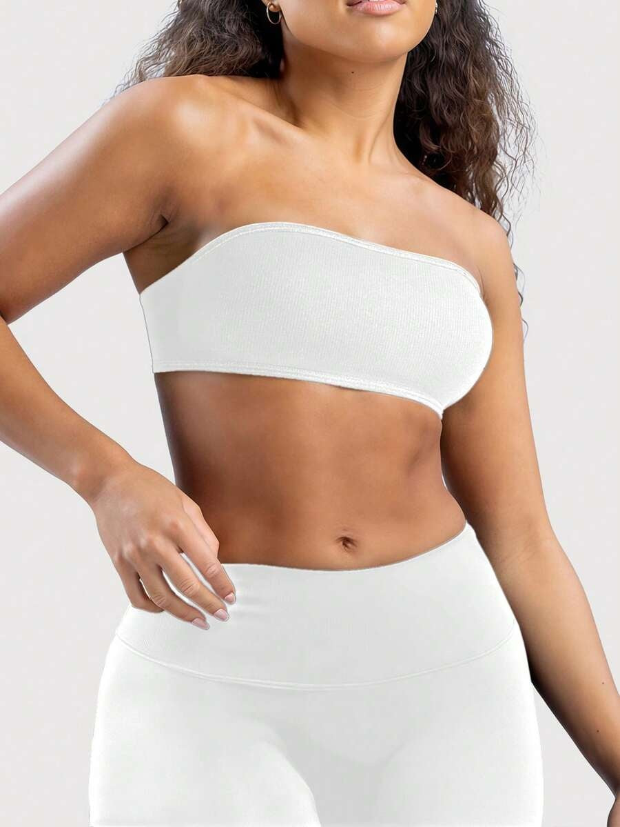 Sujetador sin espalda strapless blanco