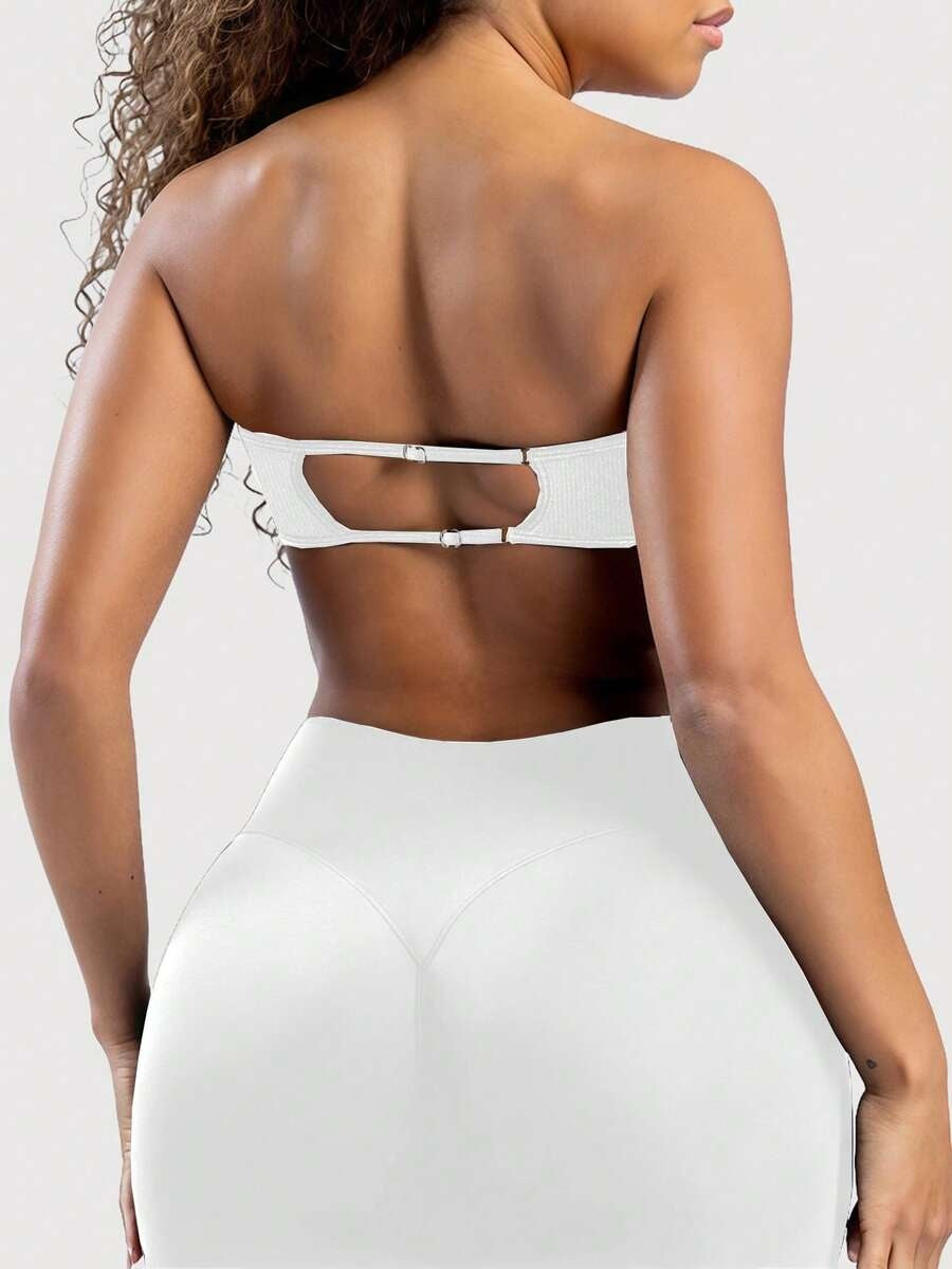 Sujetador sin espalda strapless blanco