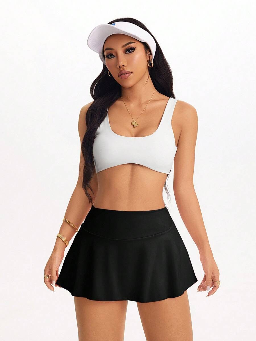 Falda pantalón negra