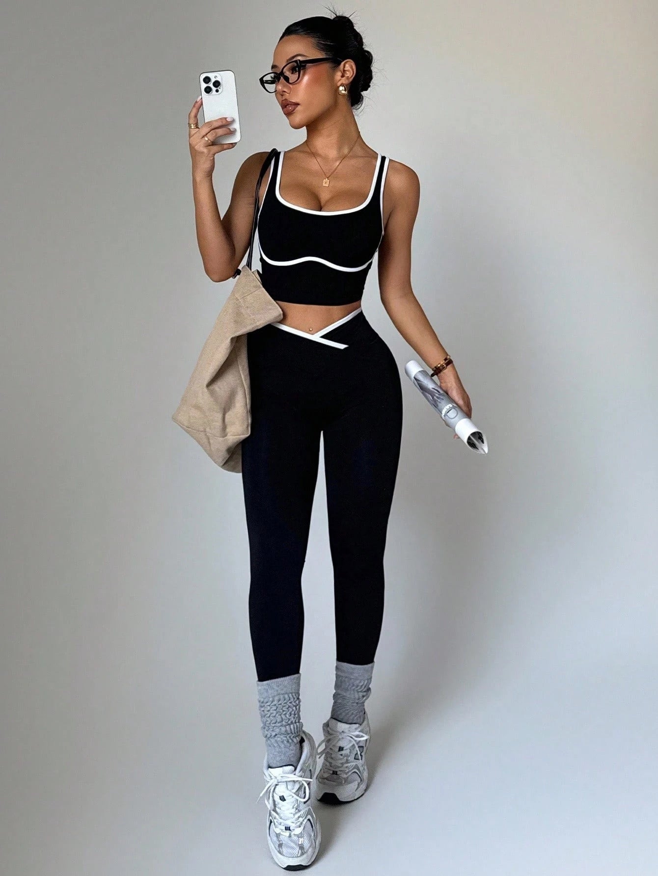 Conjunto de top y leggings