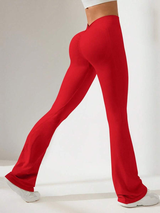 Leggings bota campana (rojo)