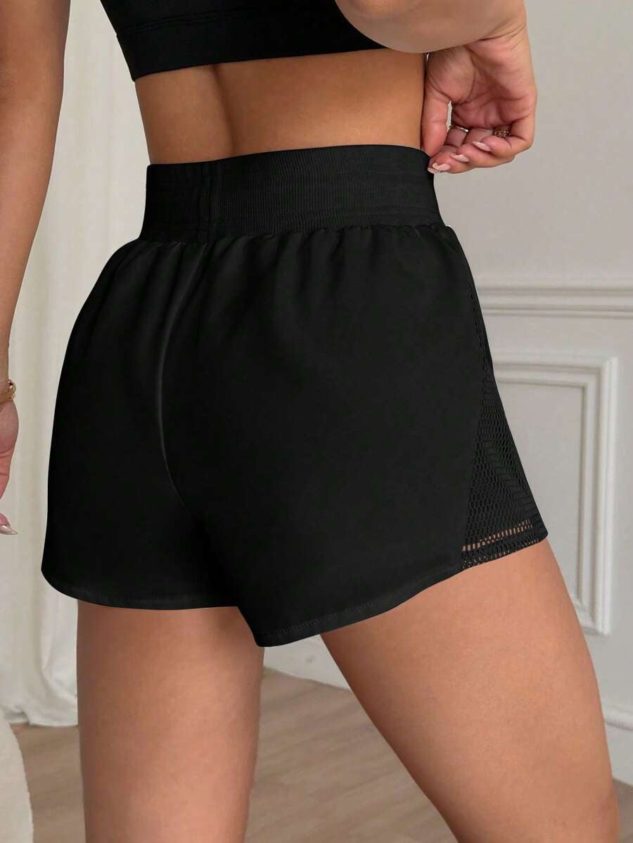 Pantalones cortos casuales de cintura alta