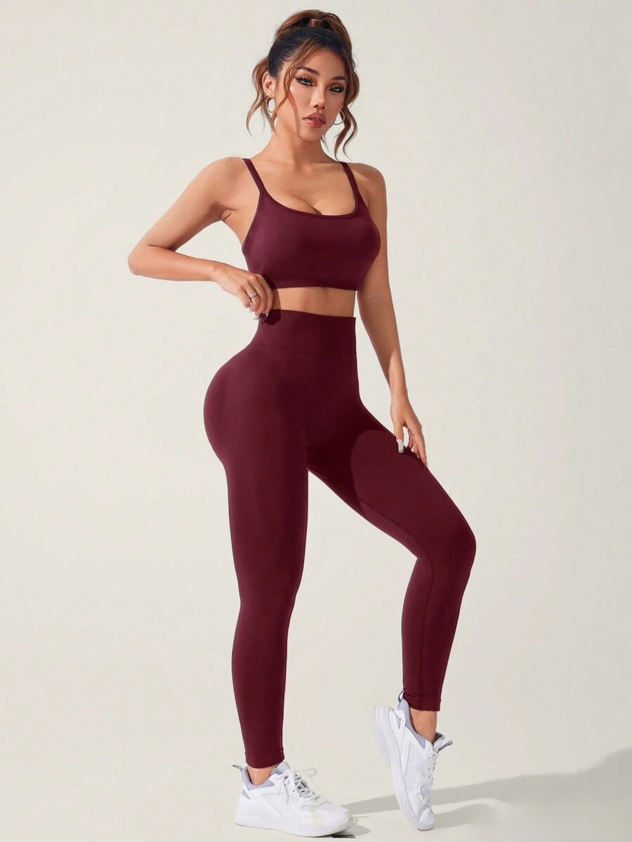 Conjunto de camiseta de tirantes finos